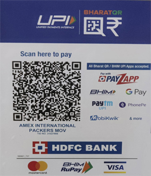 QR Code -Amex Packers Movers